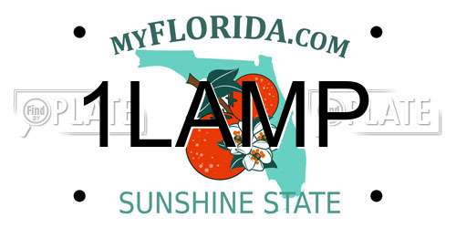 1LAMP Florida License Plate
