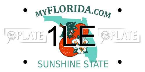 1LE Florida License Plate
