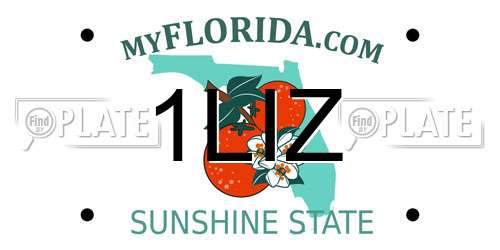 1LIZ Florida License Plate
