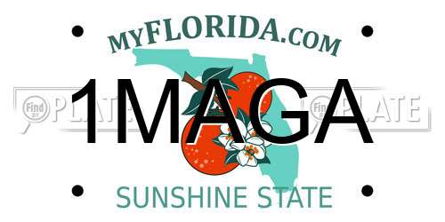 1MAGA Florida License Plate