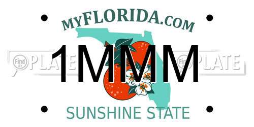 1MMM Florida License Plate