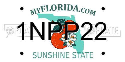1NPP22 Florida License Plate