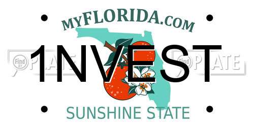 1NVEST Florida License Plate