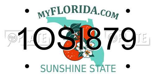 1OSI879 Florida License Plate
