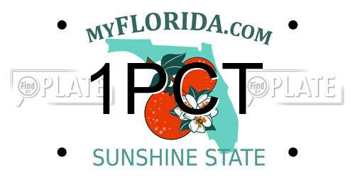 1PCT Florida License Plate