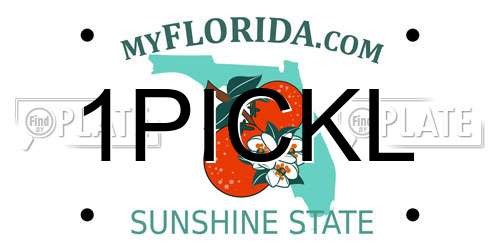 1PICKL Florida License Plate