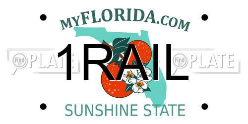 1RAIL Florida License Plate