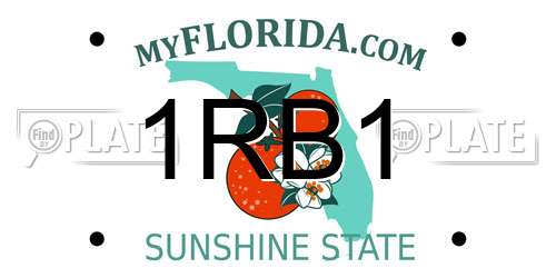 1RB1 Florida License Plate