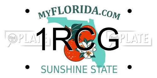 1RCG Florida License Plate