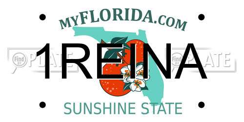 1REINA Florida License Plate