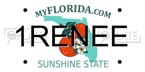 1RENEE Florida License Plate