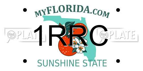 1RRC Florida License Plate