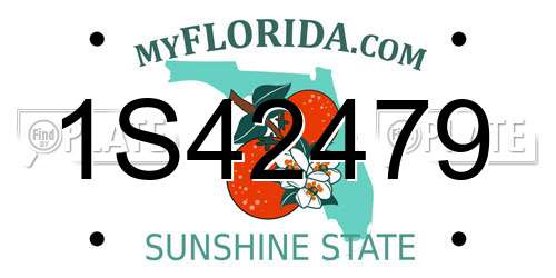 1S42479 Florida License Plate