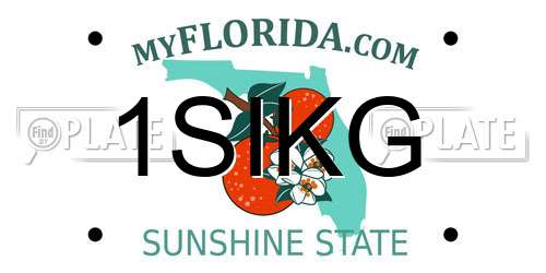 1SIKG Florida License Plate