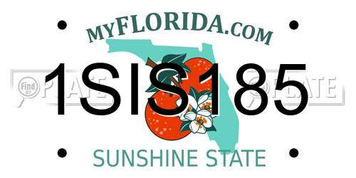1SIS185 Florida License Plate