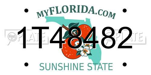 1T48482 Florida License Plate