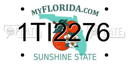 1TI2276 Florida License Plate