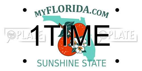 1TIME Florida License Plate