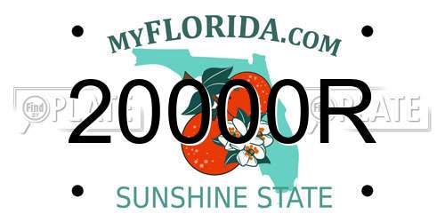 20000R Florida License Plate