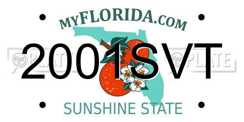 2001SVT Florida License Plate