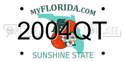 2004QT Florida License Plate