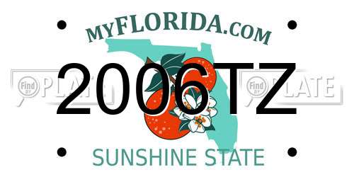 2006TZ Florida License Plate