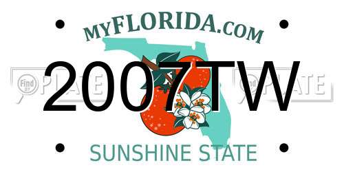 2007TW Florida License Plate