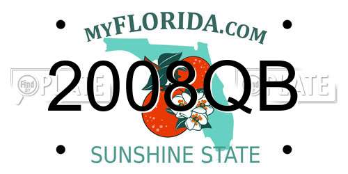 2008QB Florida License Plate