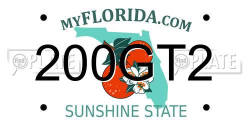 200GT2 Florida License Plate