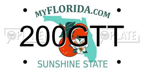 200GTT Florida License Plate