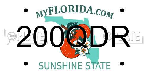 200QDR Florida License Plate