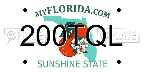 200TQL Florida License Plate