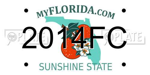 2014FC Florida License Plate