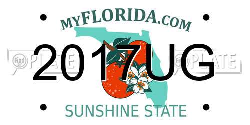 2017UG Florida License Plate