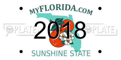 2018 Florida License Plate