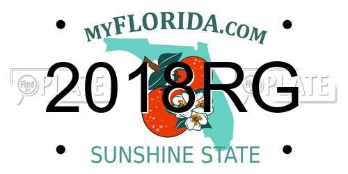 2018RG Florida License Plate
