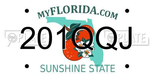 201QQJ Florida License Plate
