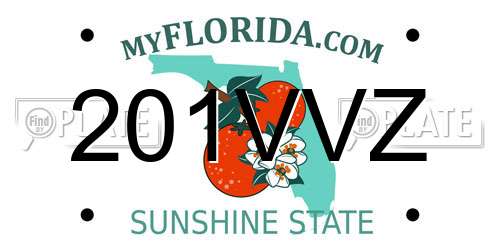 201VVZ Florida License Plate