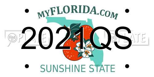 2021QS Florida License Plate