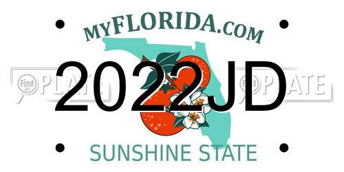 2022JD Florida License Plate