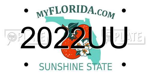 2022UU Florida License Plate