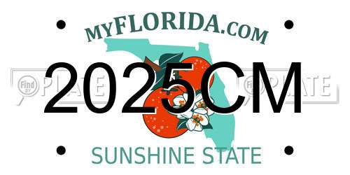 2025CM Florida License Plate