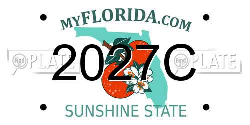 2027C Florida License Plate