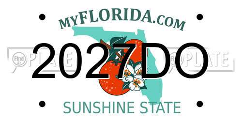 2027DO Florida License Plate