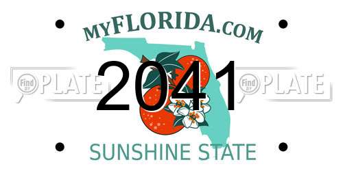 2041 Florida License Plate