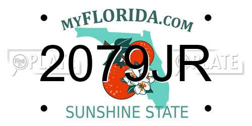 2079JR Florida License Plate