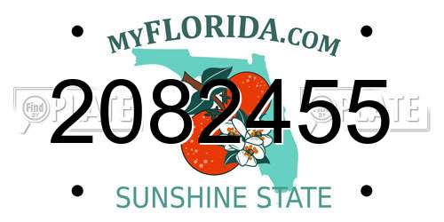 2082455 Florida License Plate