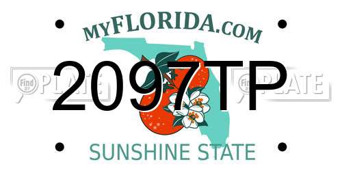 2097TP Florida License Plate
