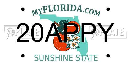20APPY Florida License Plate