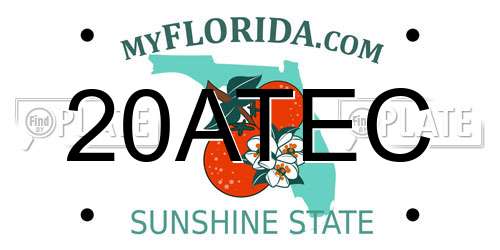20ATEC Florida License Plate